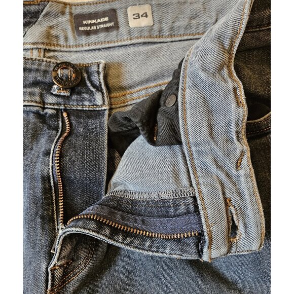 Volcom Kinkade Jeans Mens 34 Blue Regular Straight Leg Denim - Picture 3 of 14